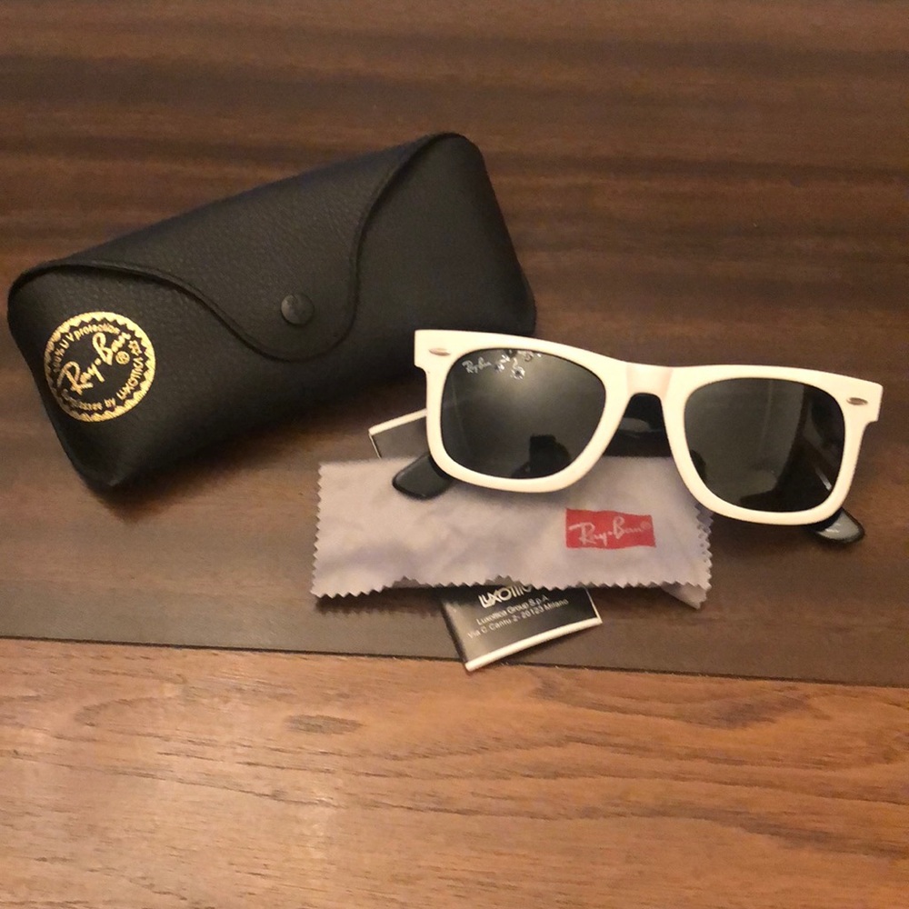 Ray Ban white sunglasses